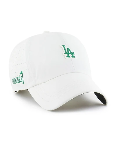 '47 Brand Men's White Los Angeles Dodgers Elevated Greens Clean Up Adjustable Hat