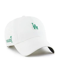 '47 Brand Men's White Los Angeles Dodgers Elevated Greens Clean Up Adjustable Hat