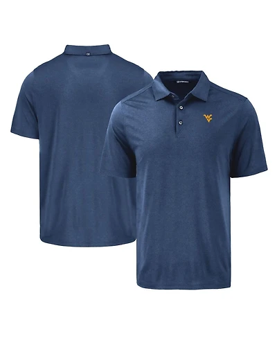 Cutter & Buck Men's Navy West Virginia Mountaineers Coastline Epic Comfort Eco Polo Shirt