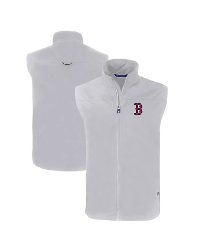Cutter & Buck Men's Gray Boston Red Sox Charter Eco Full-Zip Vest