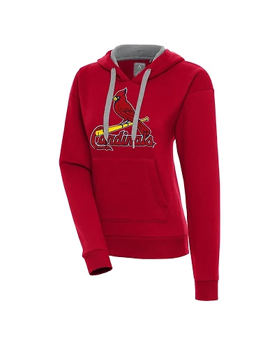 Antigua Women's Red St. Louis Cardinals Victory Pullover Hoodie