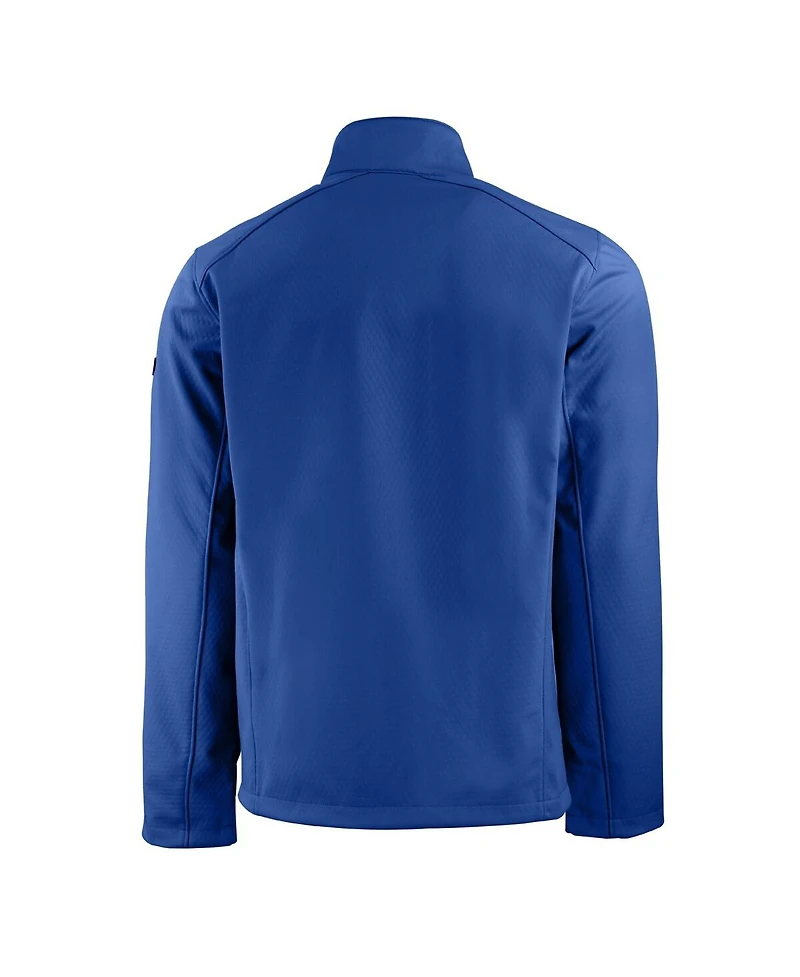 Cutter & Buck Men's Royal Chicago Cubs Evoke Eco Softshell Full-Zip Jacket