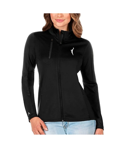 Antigua Women's Black Wnba Logo Generation Full-Zip Jacket