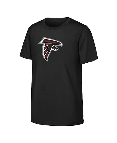Outerstuff Big Boys and Girls Black Atlanta Falcons Primary Logo T-Shirt