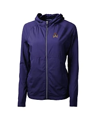 Cutter & Buck Women's Purple Ecu Pirates Adapt Eco Knit Full-Zip Hoodie