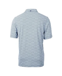 Cutter & Buck Men's Navy Boston Red Sox Virtue Eco Pique Botanical Print Polo Shirt