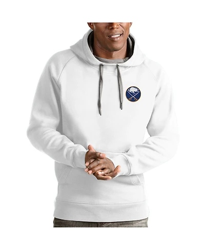 Antigua Men's White Buffalo Sabres Victory Pullover Hoodie