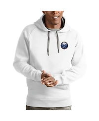 Antigua Men's White Buffalo Sabres Victory Pullover Hoodie