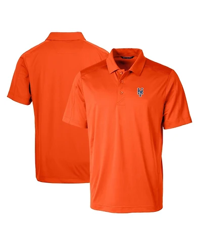 Cutter & Buck Men's Orange New York Mets Prospect Textured Stretch Polo Shirt