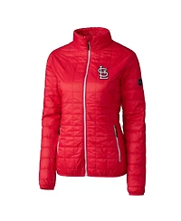 Cutter & Buck Women's Red St. Louis Cardinals Rainier PrimaLoft Eco Full-Zip Puffer Jacket