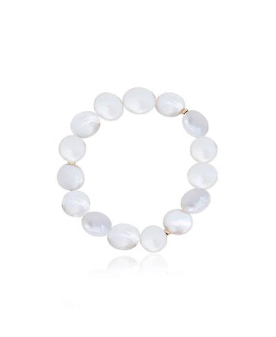 The Lovery Coin Pearl Bracelet 14K