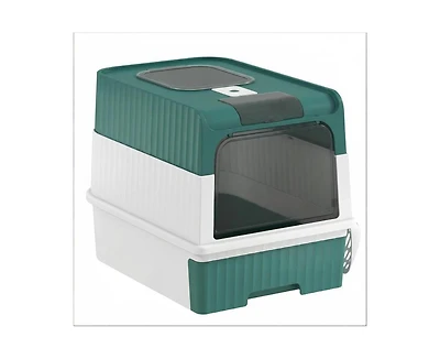 Aostirmotor Pet Litter Box, Fully Enclosed Box