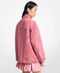 Michael Kors Women's Oversized Collared Denim Jacket