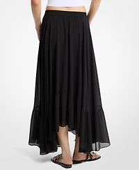 Michael Kors Women's High-Low Mid-Rise Skirt