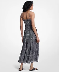 Michael Kors Women's Smocked Midi Dress