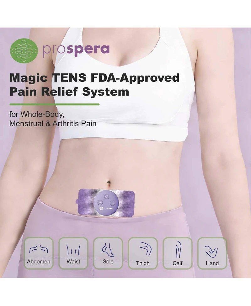 Prospera Magic Tens Fda-Approved Pain Relief System for Whole-Body, Menstrual & Arthritis Pain