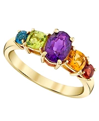 Macy's Multi-Gemstone (1.79 ct. t.w.) Ring in 10k Yellow Gold