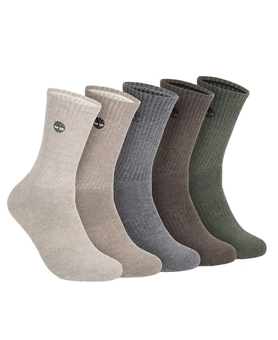 Timberland Men's 5-Pair Rivington Crew Socks