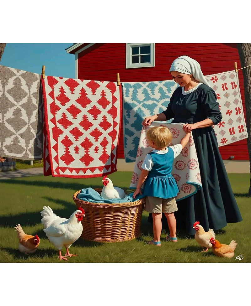 SunsOut Moms Little Helper 300 piece Jigsaw Puzzle for Adults