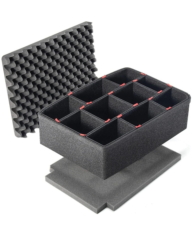 Pelican 1450 Watertight Hard Case Without Foam Insert with Trekpak case divider set