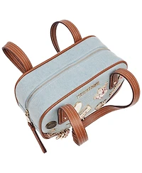 True Religion Arbor Multi Pin Logo Denim Satchel