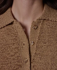 Donna Karan Weekend Women's Sleeveless Polyester Polo Sweater