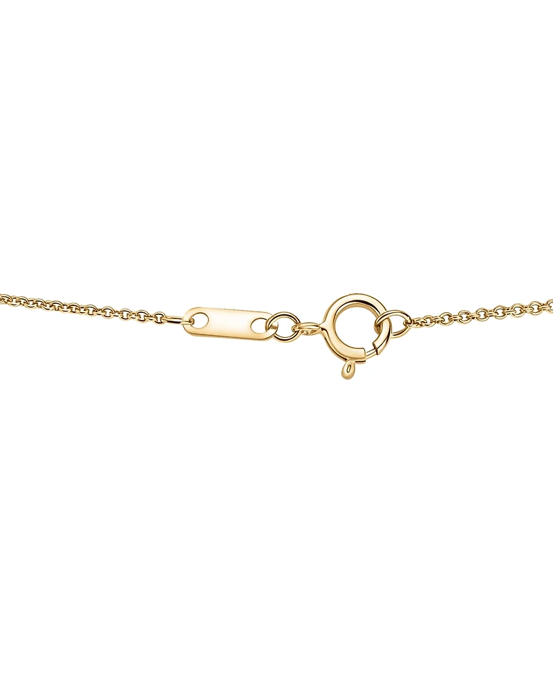 Wrapped Diamond 3-Clover Necklace (1/10 ct. t.w.) in 10k Yellow Gold