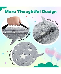 Gouun Modular Kids Play Couch Set with Glow-in-the-Dark Pattern and Handles