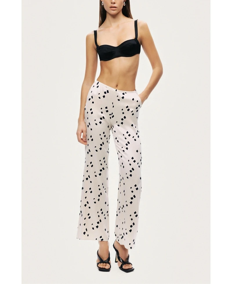 Nocturne Women's Printed Wide-Leg Pants