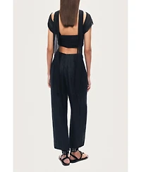 Nocturne Women's Relaxed Linen Pants