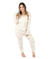 Leveret Women's Matching Family Two-Piece Cooling Bamboo Viscose Long Sleeve Pajamas