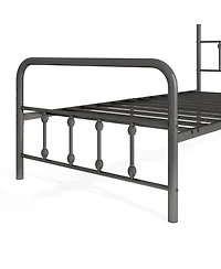 Slickblue Platform Bed Frame with Headboard Storage Space Under Bed for Organization
