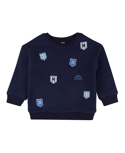 MeMoi Toddler Boys Multi Patch Sweatshirt