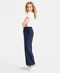 Style & Co Women's Drapey Bungee Wide-Leg Pants, Macy's Exclusive