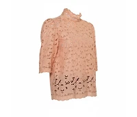 Pre-Owned Stella Mccartney Women's Eyelet Lace Back Button Detail Top