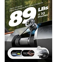 Lisen MagSafe Car Mount, Magnetic Phone Holder for Car, Strong Suction Cup Dashboard Mount with 360degree(s) Rotation, Compatible with iPhone Models