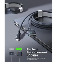 Lisen Usb-c to Magnetic 3 Cable 6.6 ft, 140W Fast Charging Cord for MacBook Charger, Compatible with MacBook Pro and Air