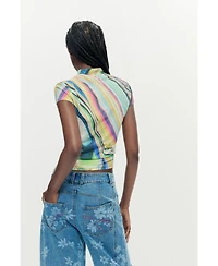 Desigual Women's Printed wavy t-shirt