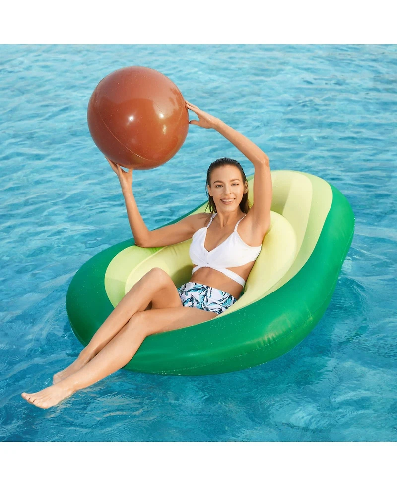 Gnuadz Inflatable Avocado Pool Float With Ball