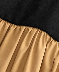 On 34th Women's Curved-Waist Mixed-Media Midi Dress, Macy's Exclusive