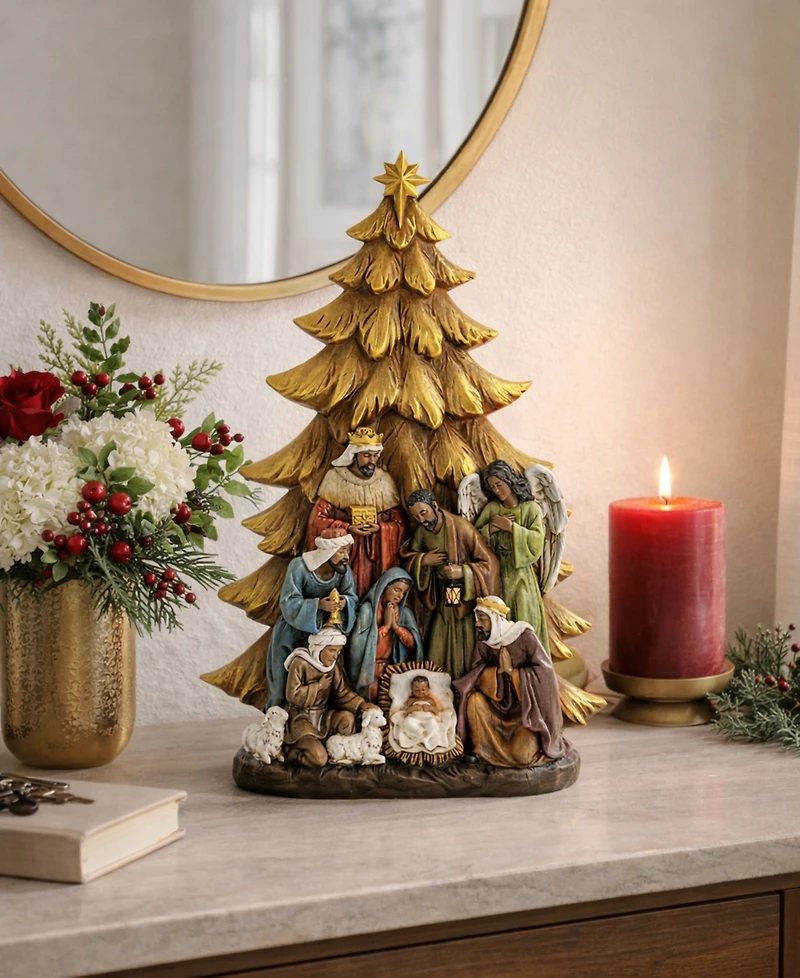Napco 12.25" African American Nativity Scene