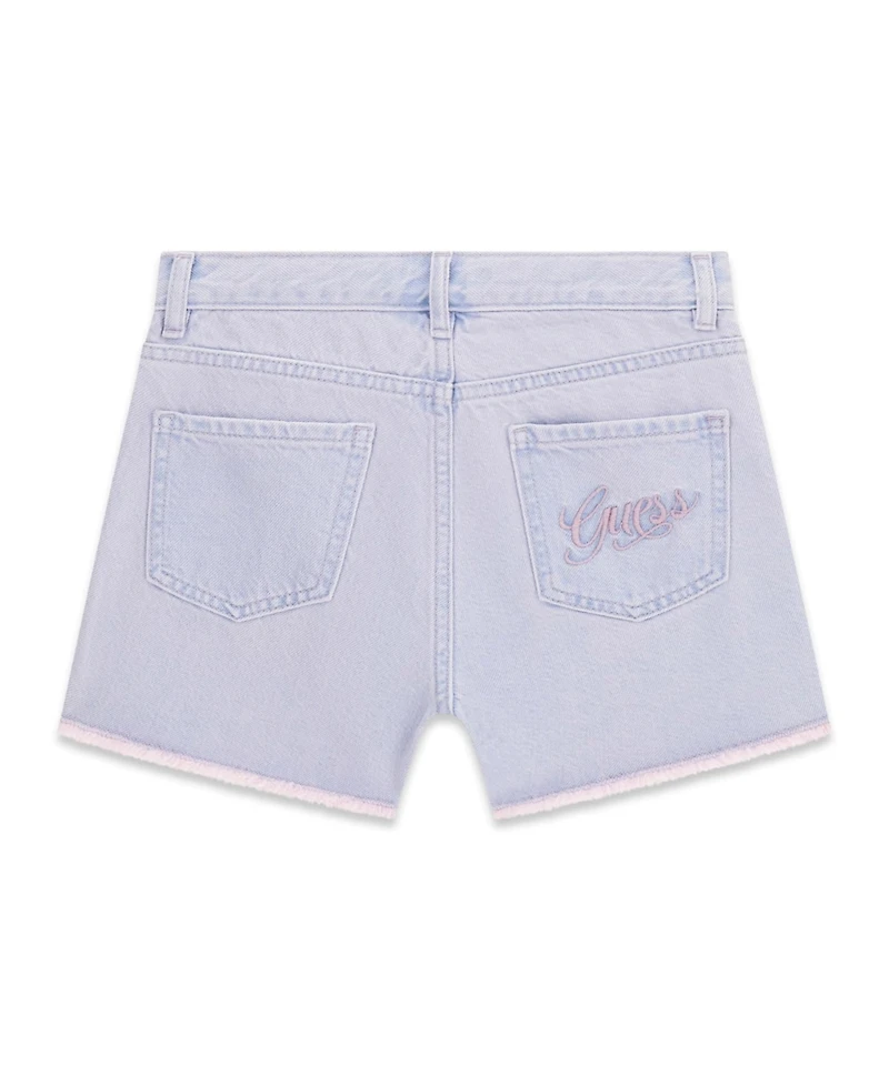 Guess Girls' 7-16 Overdye Denim Shorts
