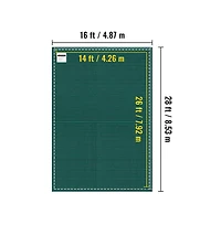 Sugift Rectangle Mesh Winter Pool Safety Cover with 12 Year Warranty
