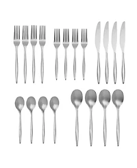 Godinger Milano Mirror 20 Piece Flatware Set, Service for 4