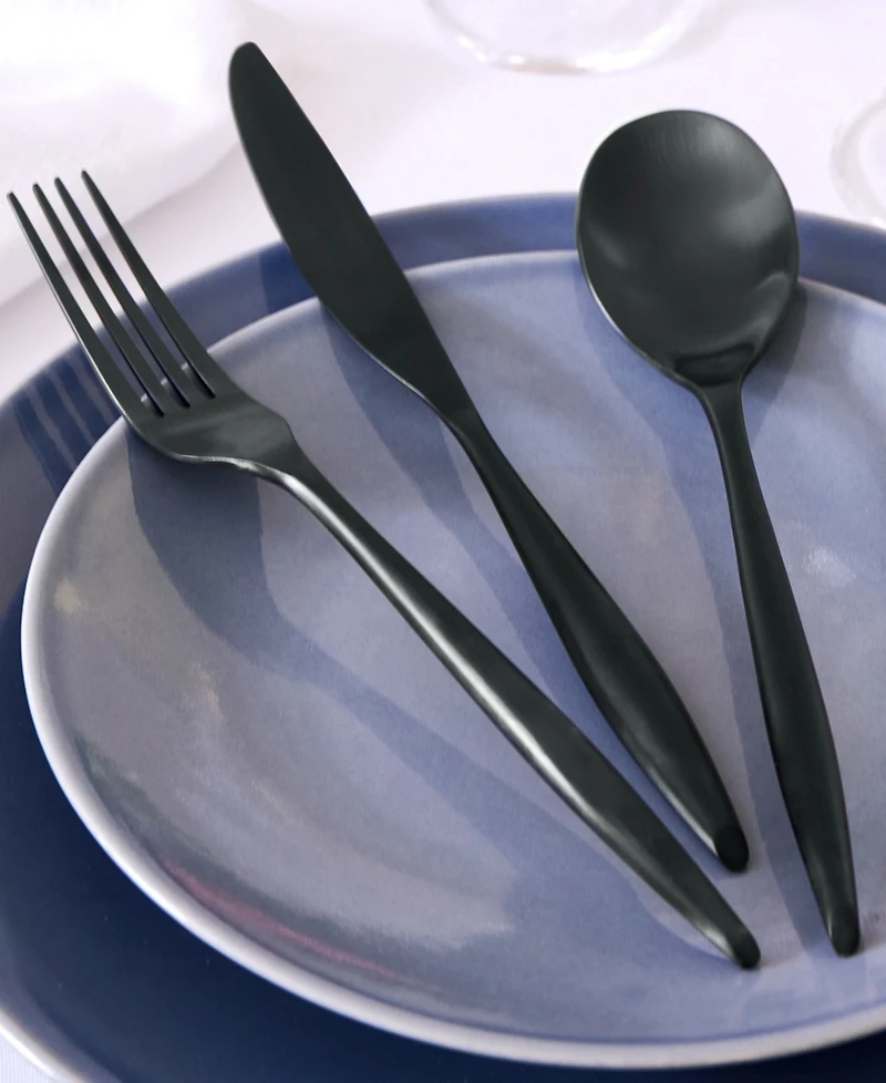 Godinger Milano Midnight 20 Piece Flatware Set, Service for 4