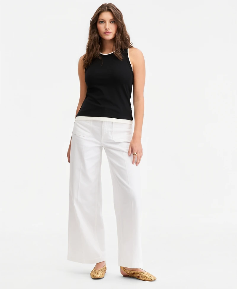 On 34th Women's Micro Rib Faux-Layered Tank Top, Macy's Exclusive