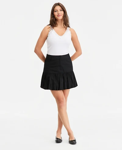 On 34th Women's High Rise Drop Waist Bubble Mini Skirt, Macy's Exclusive