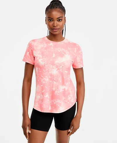 Id Ideology Women's Printed Performance T-Shirt, Macy's Exclusive - Urban Dye