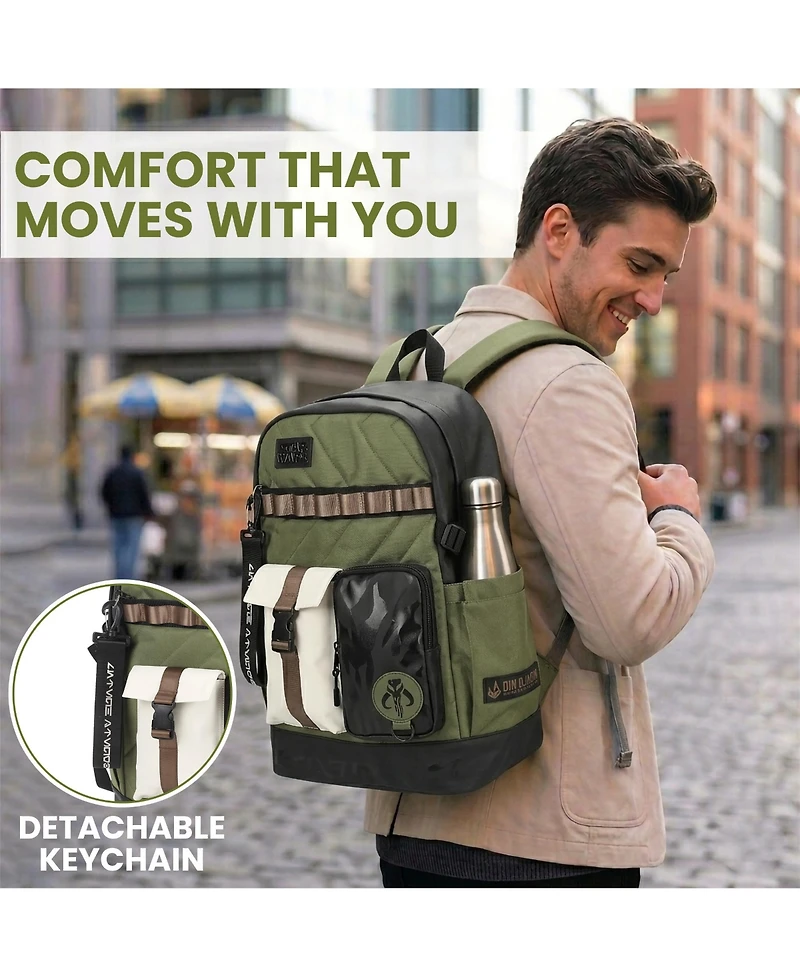 Star Wars: The Mandalorian Star Wars The Mandalorian Green 18.5" Backpack