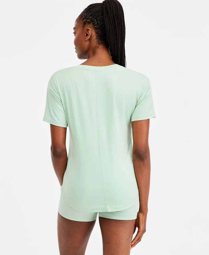 Id Ideology Women's V-Neck Short-Sleeve Performance Tee, Macy's Exclusive